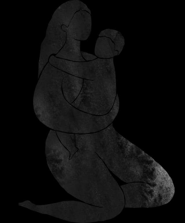 Parent holding baby, representing postpartum support